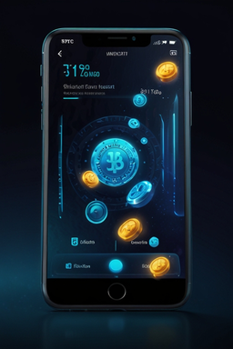 Smartphone com app de casino